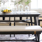  Springwood Dining Bench, Charcoal Finish
