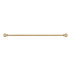  1 in. Natural Wood Poly Single Curtain Rod, 42-120"
