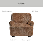  Waylen Accent Chair, Caramel Chenille