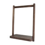  Craftsman Solid Wood Wall Mirror, 21.5 x 30 Inch, Walnut Finish