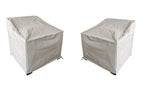  Ventura 2-Piece Outdoor Wicker Chat Chair, Beige