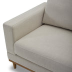  Springwood Wood Frame Accent Chair, Cream Linen