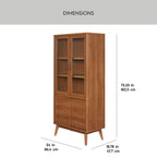  Greyson China Cabinet, Acorn Finish