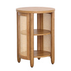  Springwood Caning Side Table, Light Honey Finish
