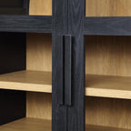  Juliet Kitchen Rounded Arch Cabinet, Rich Black