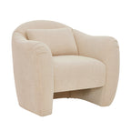 Beautiful Barrymore Teddy Accent Chair by Drew Barrymore, Cream Shearling