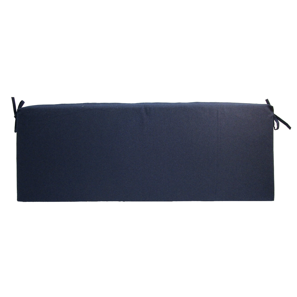  48" x 18" Premium Outdoor Bench Seat Cushion, 1-Piece, Navy