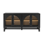  Juliet Arch TV Stand for TVs up to 65", Black Wood Finish