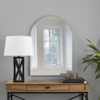  24x34 Gold Arched Large Wall Mirror for Bathroom or Living Room