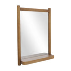  Craftsman Solid Wood Wall Mirror, 21.5 x 30 Inch, Natural Finish