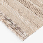  Brown Striped Lisa Runner Rug, 2'6"x8'