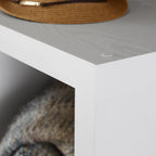  16 Cube Storage Organizer, White Texture