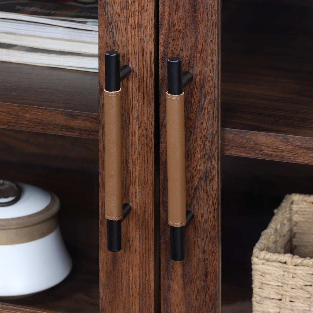  Reading Refined Farmhouse TV Stand for TVs up to 65", Walnut Finish