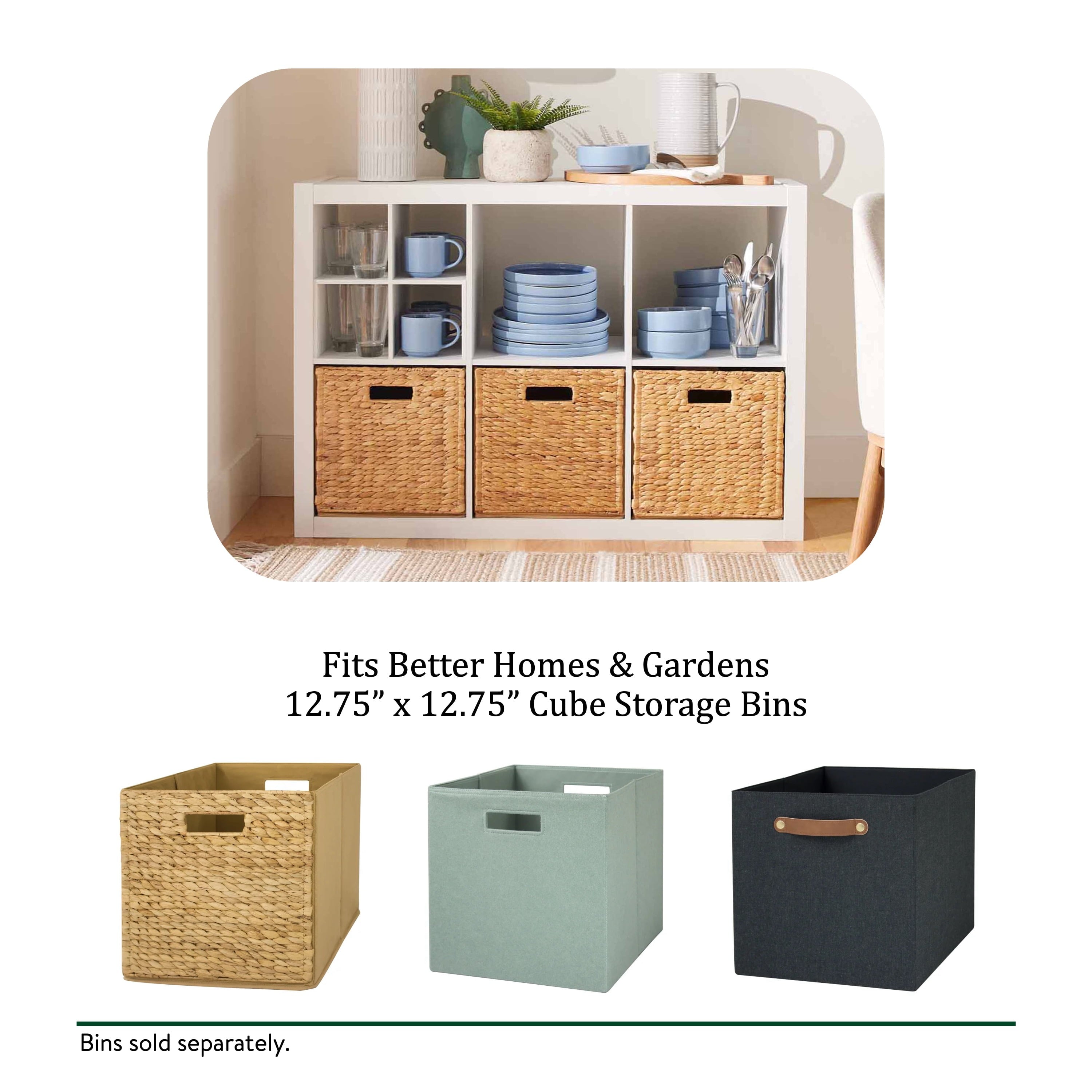  6 Cube Storage Organizer, White Texture