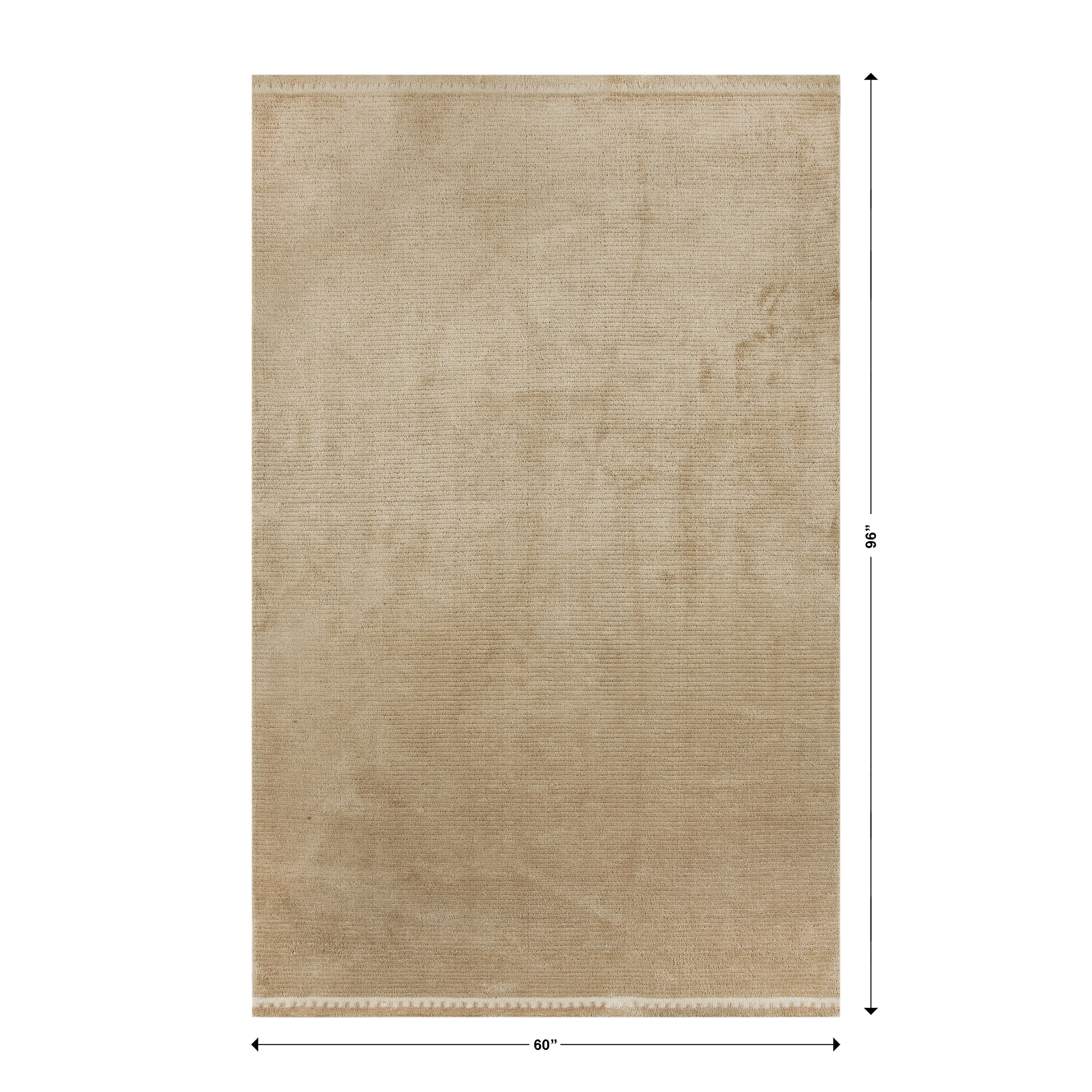  Tan Coleman Tonal Hem 5' x 8' Area Rug