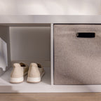  2 Cube Storage Organizer, White Texture