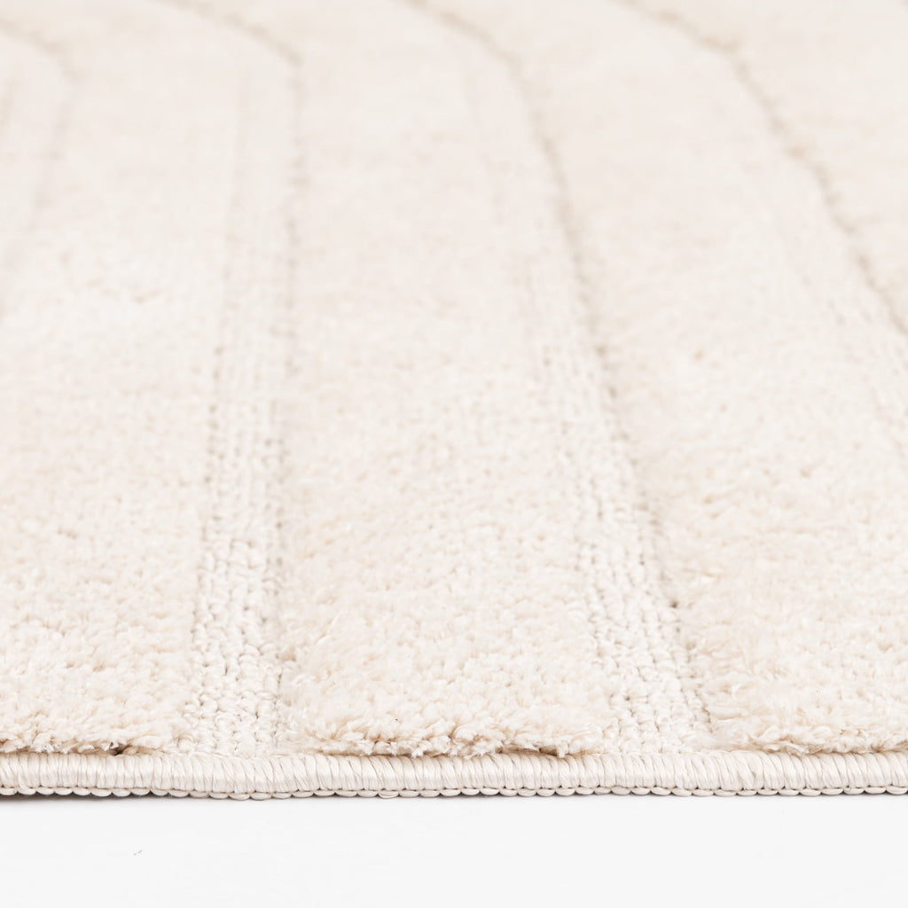  Arches Hi Low Indoor Area Rug, Ivory, 5'x6'7"