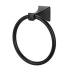  Steel Wall Mount 5PC Bath Hardware and Towel Holder Set Matte Black, Horizontal Orientation