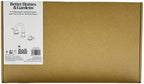  Clean Modern 8" Widespread Brushed Brass Bathroom Faucet with High-Arc Spout
