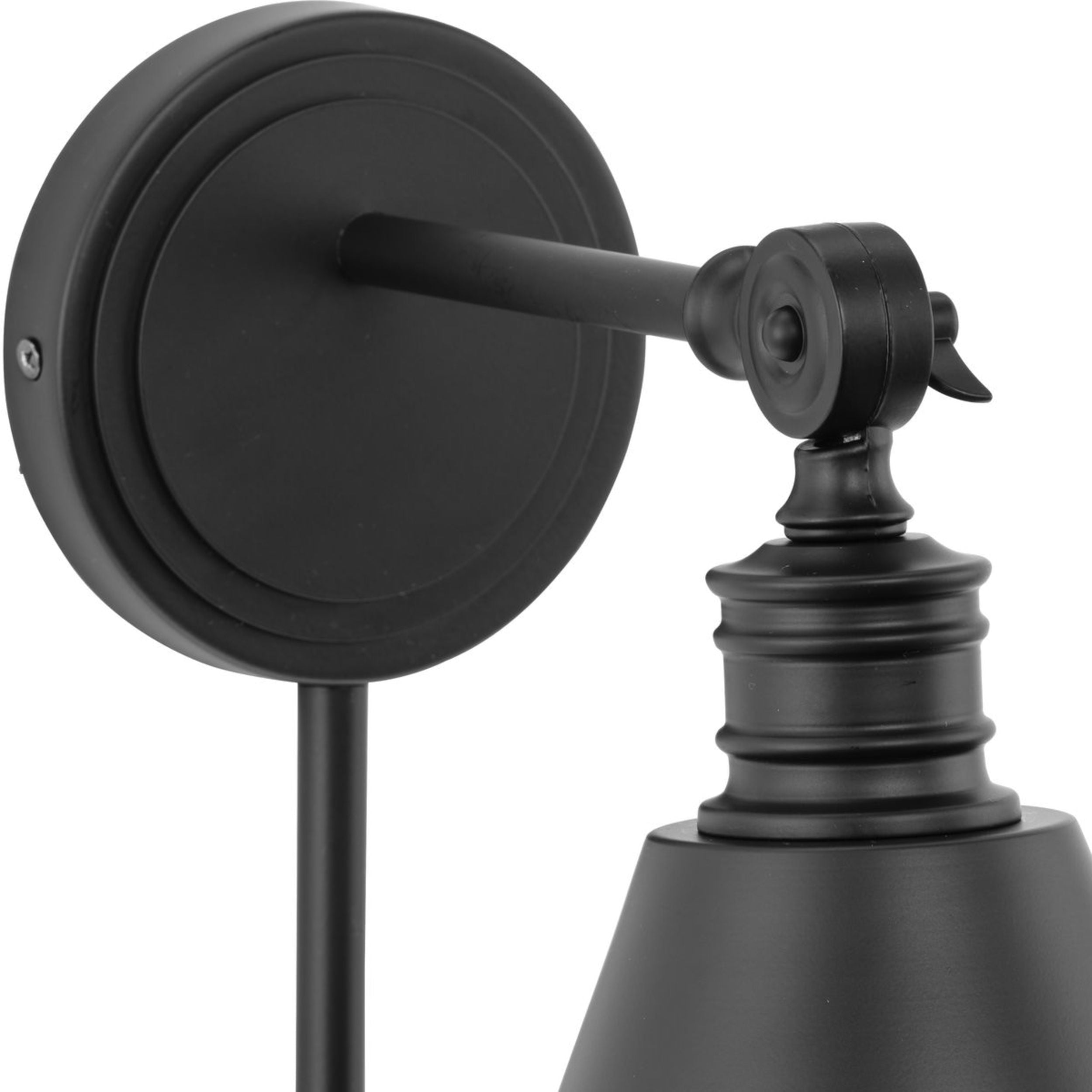  6" Craftsman Dimmable 1-Light Black Wall Sconce, Suitable for Living Rooms, Dining Rooms, Bedrooms