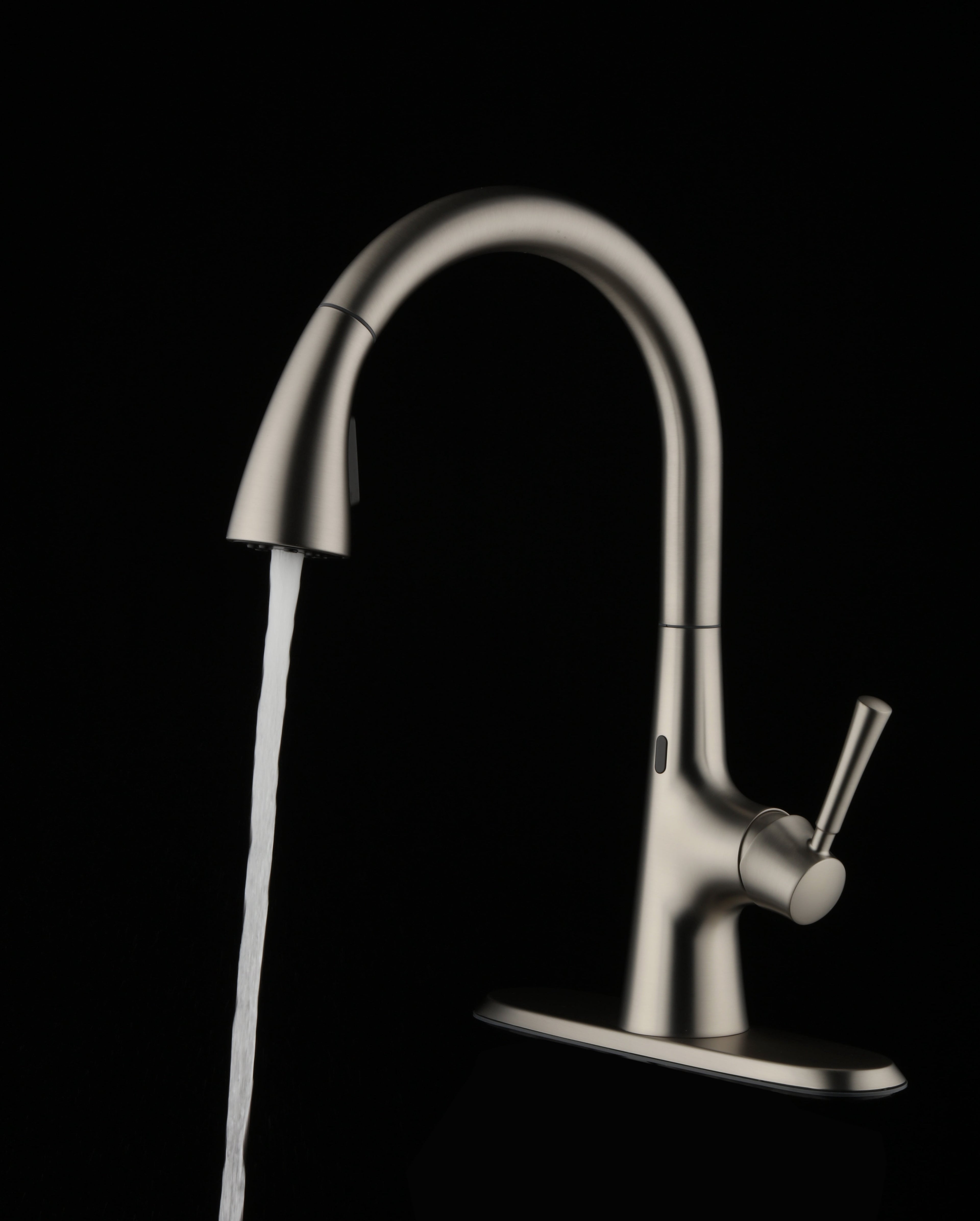  Touchless Pull Down Kitchen Faucet in Satin Nickel