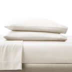  4-Piece 400 Thread Count Vanilla Dream Performance Bed Sheet Set, Queen