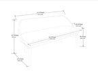  Springwood Dining Bench, Light Honey