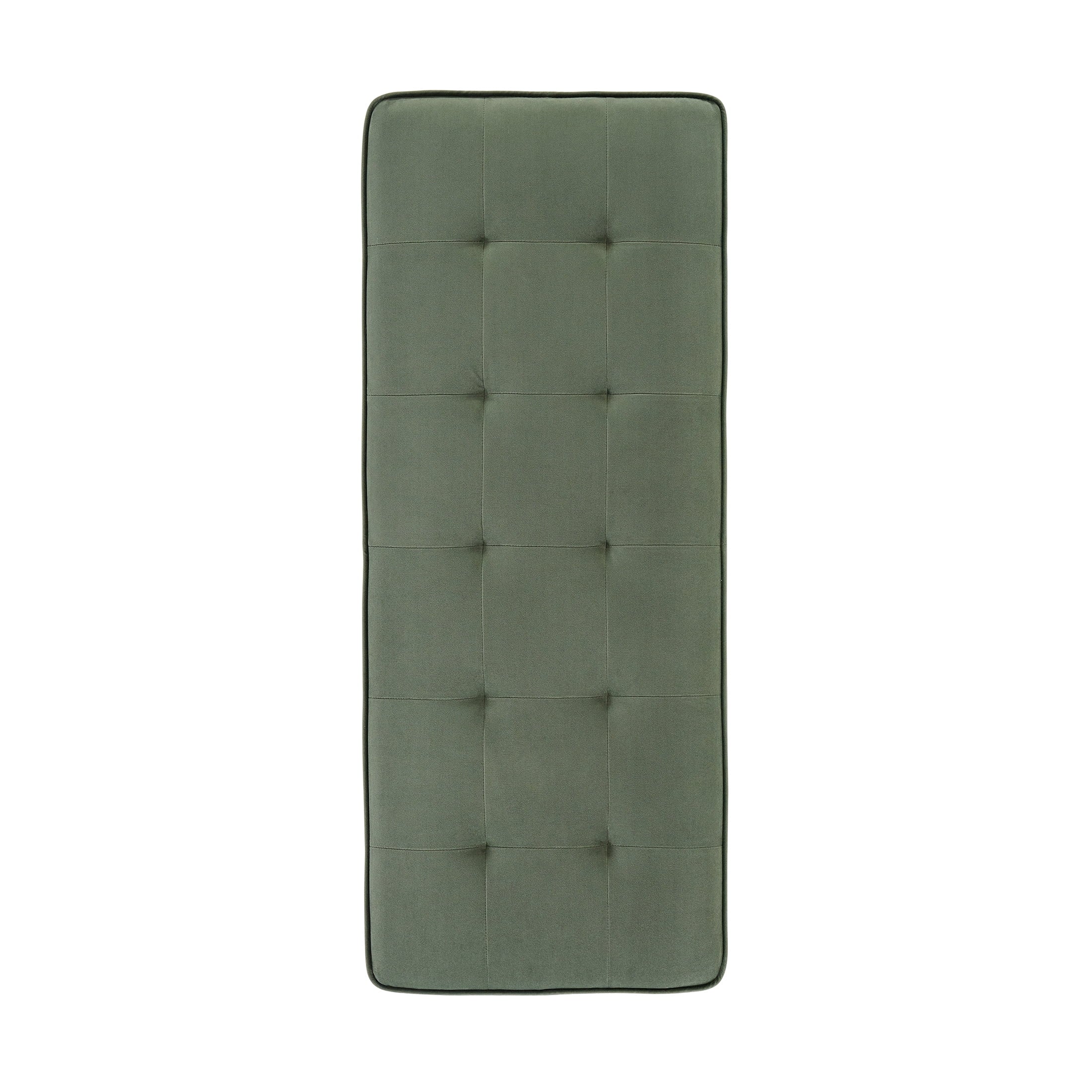  Colton 44" Upholstered Accent Bench, Olive