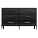  Oaklee 6 Drawer Dresser, Charcoal Finish