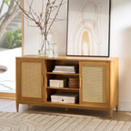  Springwood Cane TV Stand for TV's up to 65", Light Honey Finish