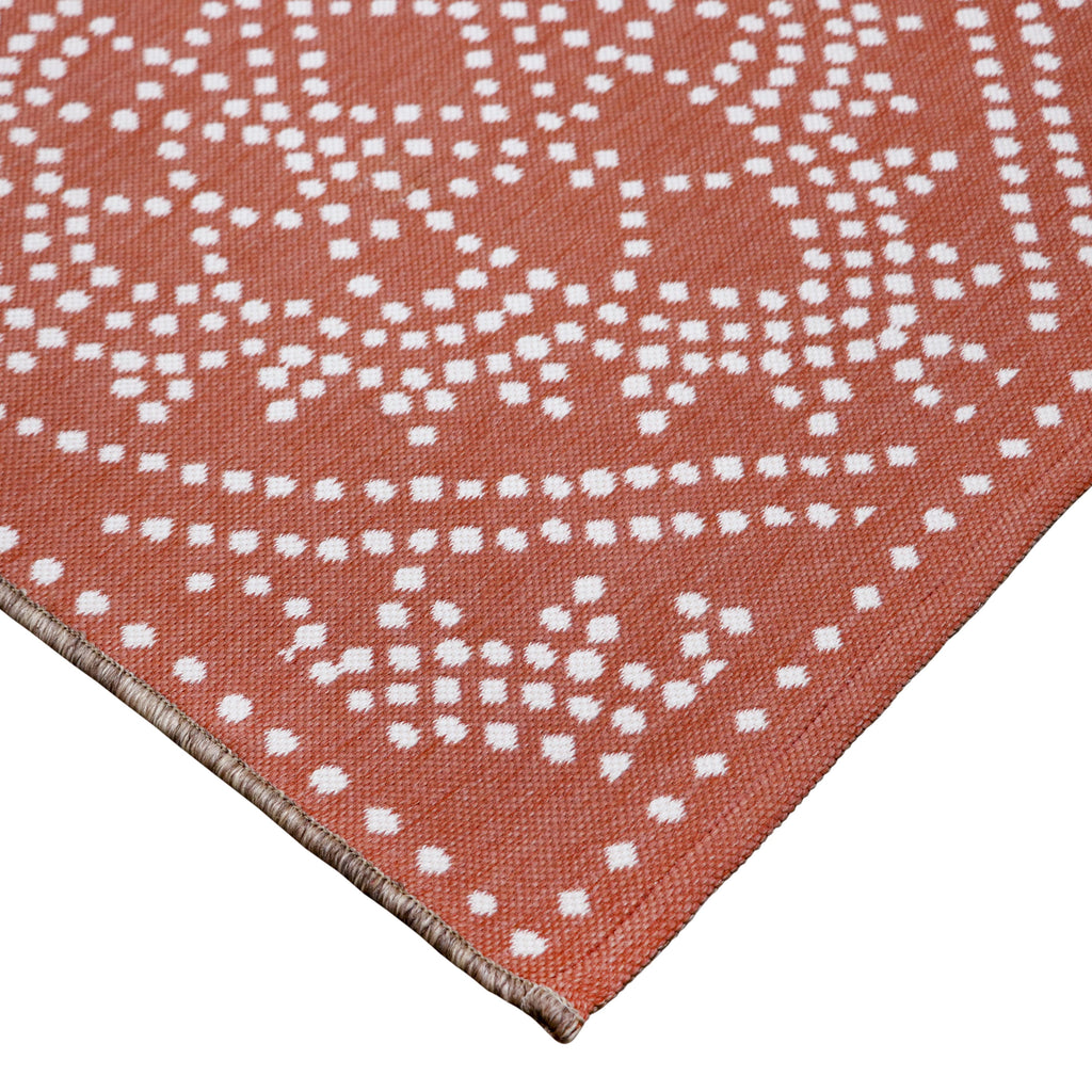  Medallion Reversible Rug, Red, 7' x 10'