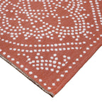  Medallion Reversible Rug, Red, 7' x 10'