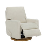  Modern Farmhouse Swivel Glider Recliner, Cream Linen
