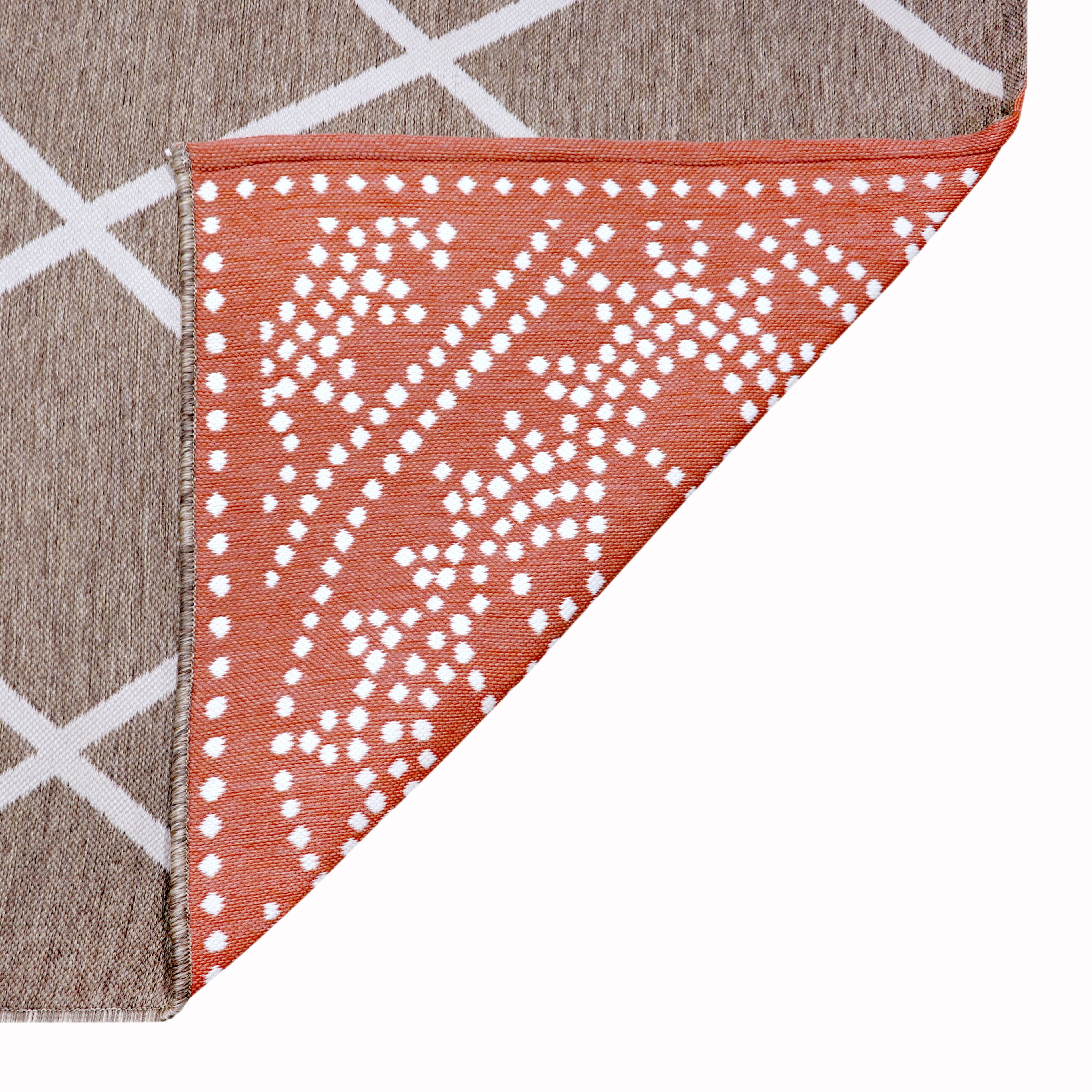  Medallion Reversible Rug, Red, 7' x 10'