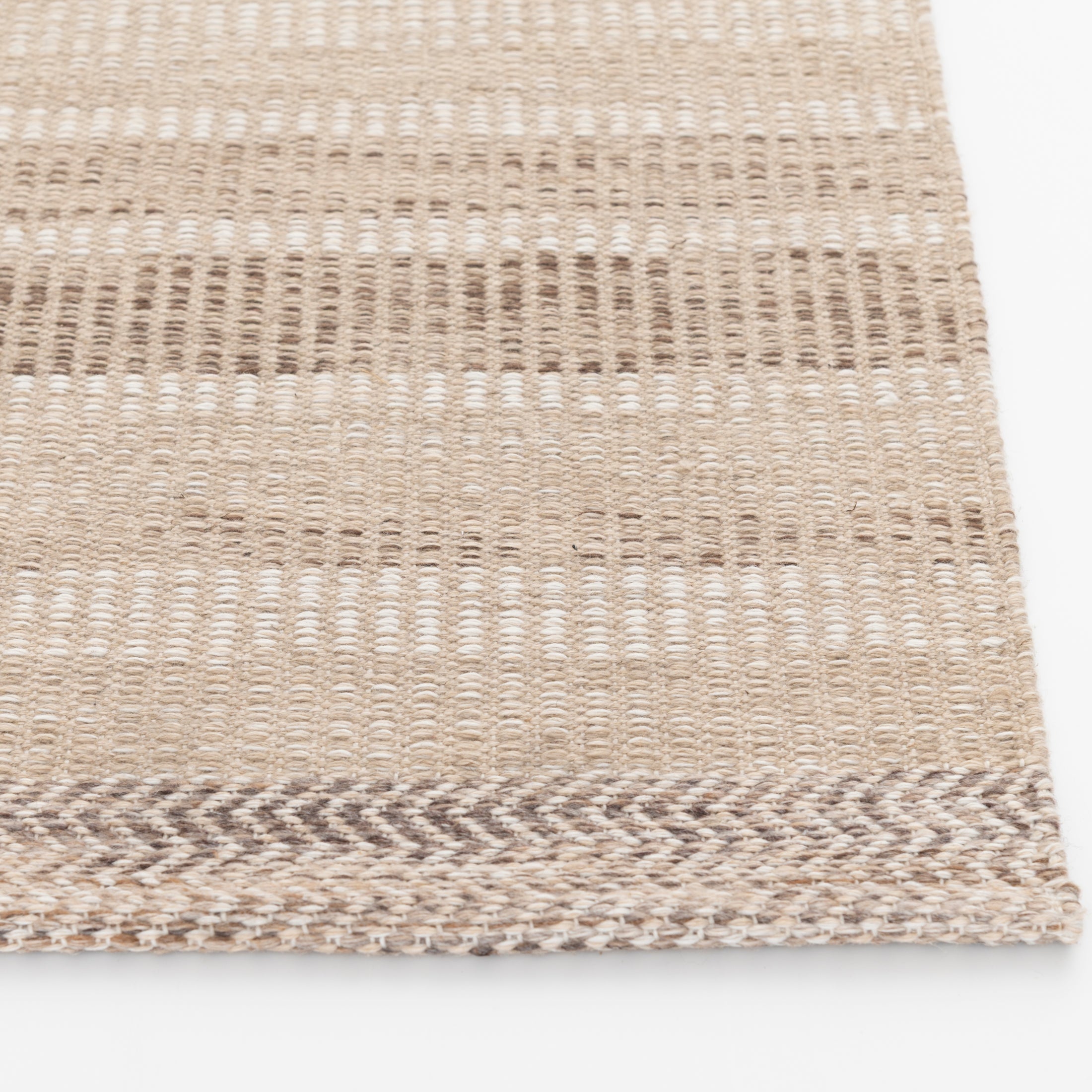  Brown Striped Lisa Runner Rug, 2'6"x8'