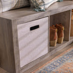  4 Cube Vertical Storage Organizer, Rustic Gray