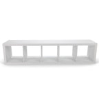  5 Cube Vertical Storage Organizer, White Texture