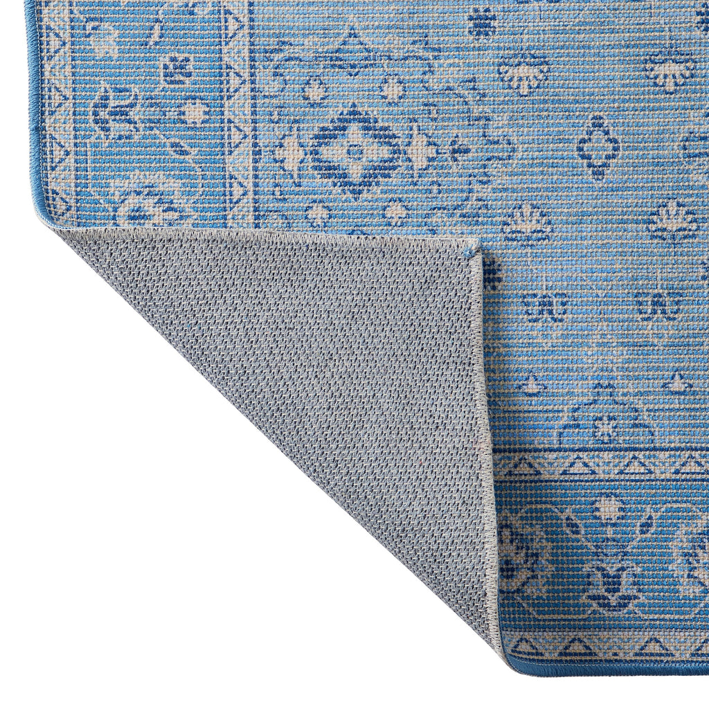  Blue Lillian Dainty Persian Area Rug, 5'x8'