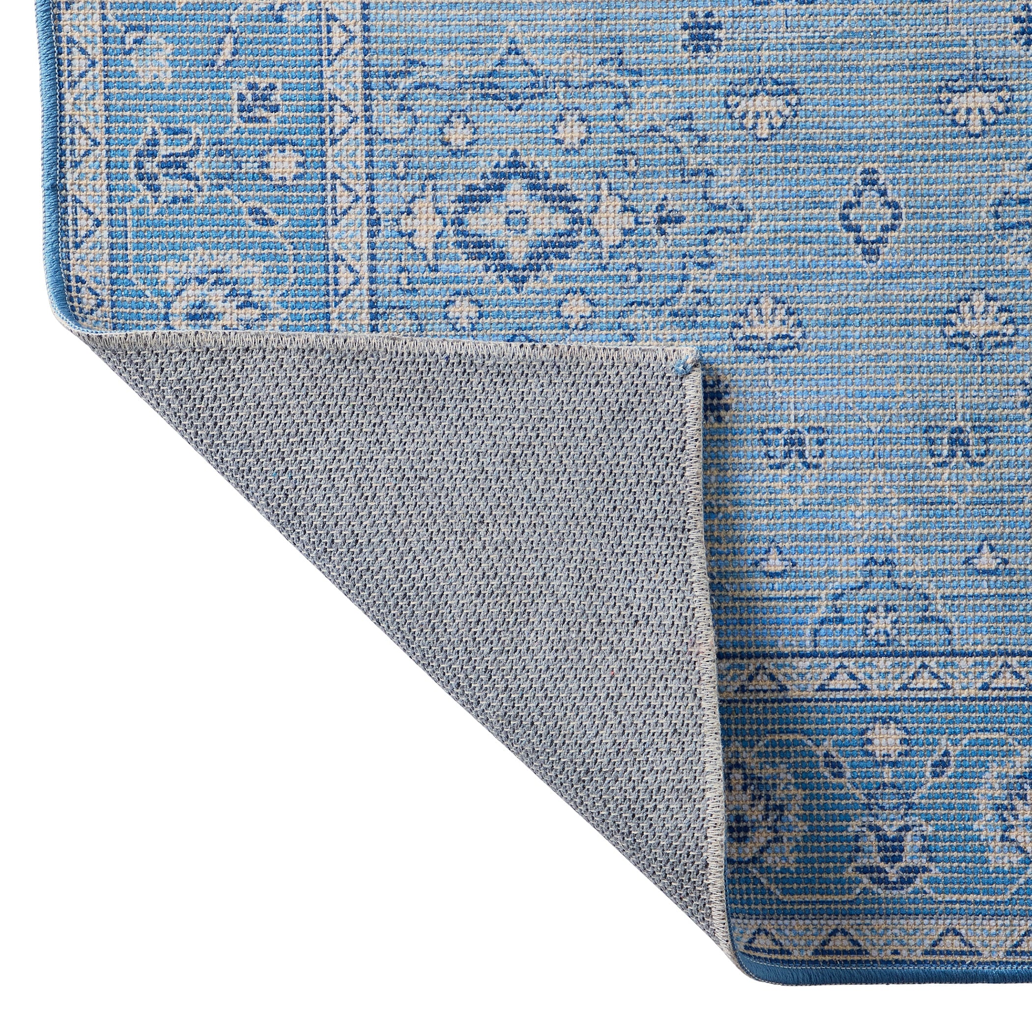  Blue Lillian Dainty Persian Area Rug, 5'x8'