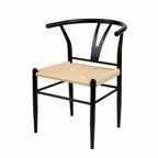  Springwood Wishbone Chair 2 Pack, Metal Base Black Finish