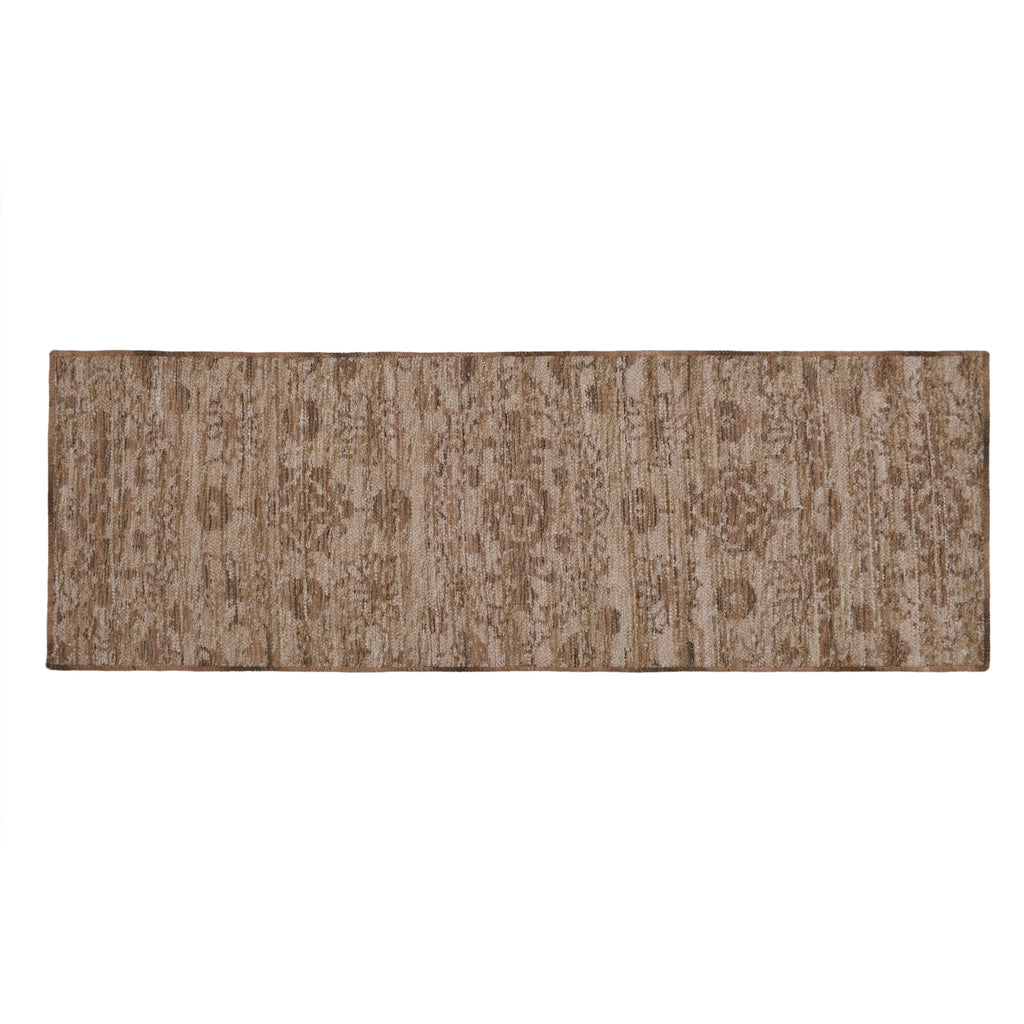 Better Home & Gardens Arty Medallion Runner, 2' x 6', Brown