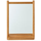  Craftsman Solid Wood Wall Mirror, 21.5 x 30 Inch, Natural Finish