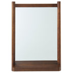  Craftsman Solid Wood Wall Mirror, 21.5 x 30 Inch, Walnut Finish