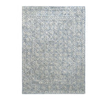  Blue/Silver Floral Trellis Indoor Area Rug, 5' x 7'