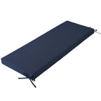  48" x 18" Premium Outdoor Bench Seat Cushion, 1-Piece, Navy