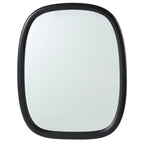  Soft Organic Wood Frame Wall Mirror, 24x30 Inch, Black