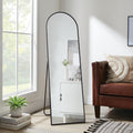  Black Arched Floor Mirror 17x58 for Bedroom or Living Room