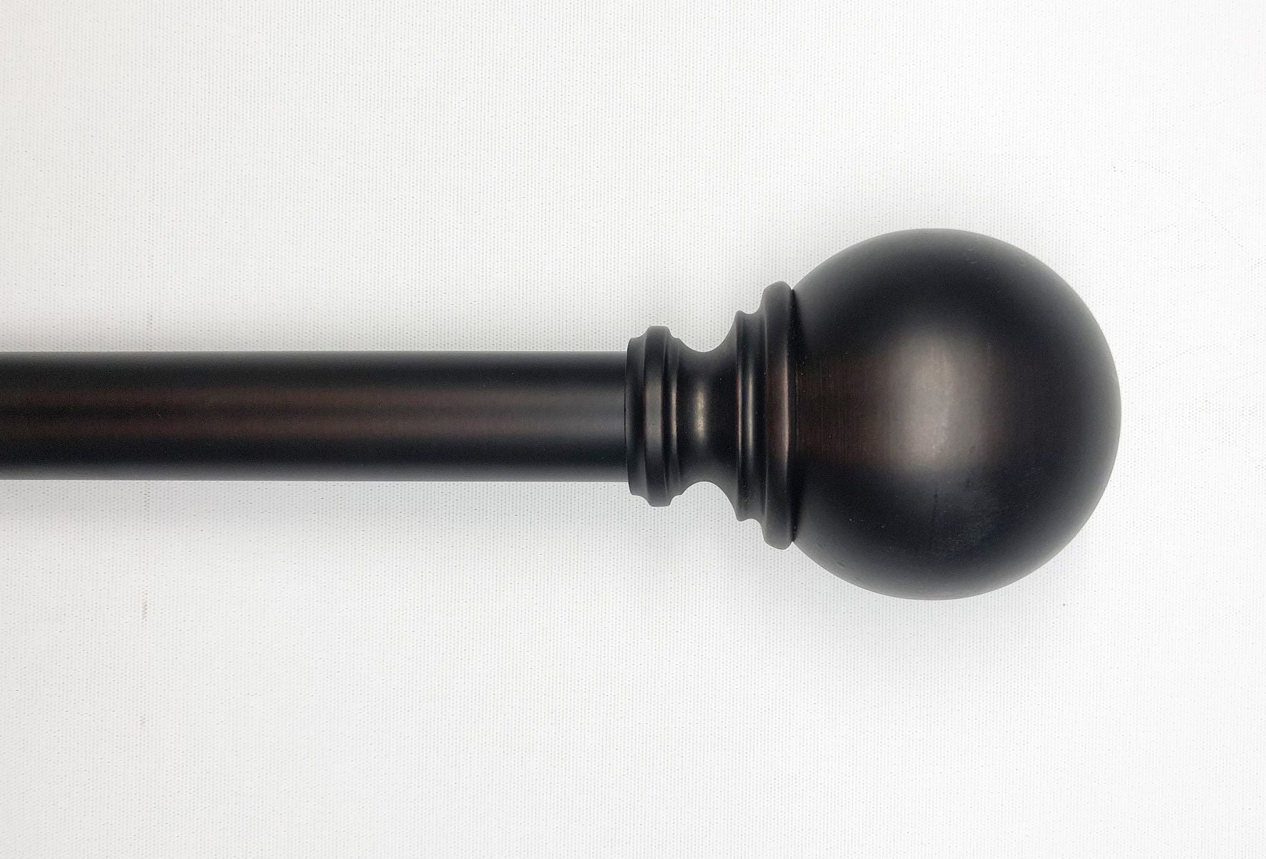 Homora™ 1� Brass Finish Metal Ball Adjustable Curtain Rod 42-120�
