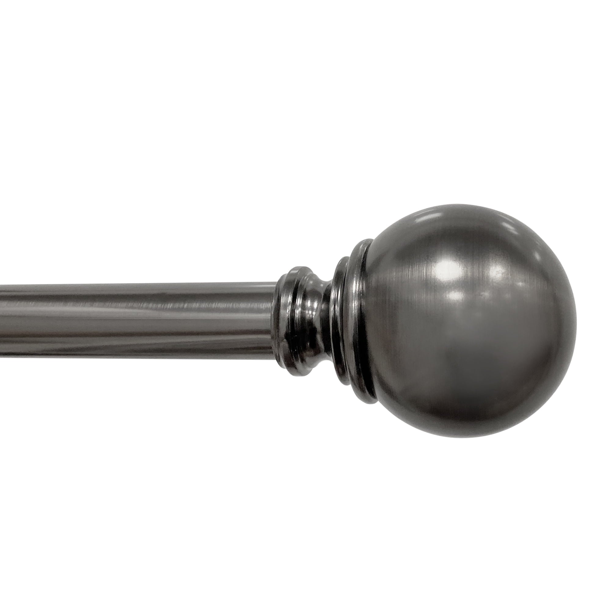 Homora™ 1� Brass Finish Metal Ball Adjustable Curtain Rod 42-120�