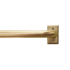  1� Brass Metal French Wrap Curtain Rod 42-120�